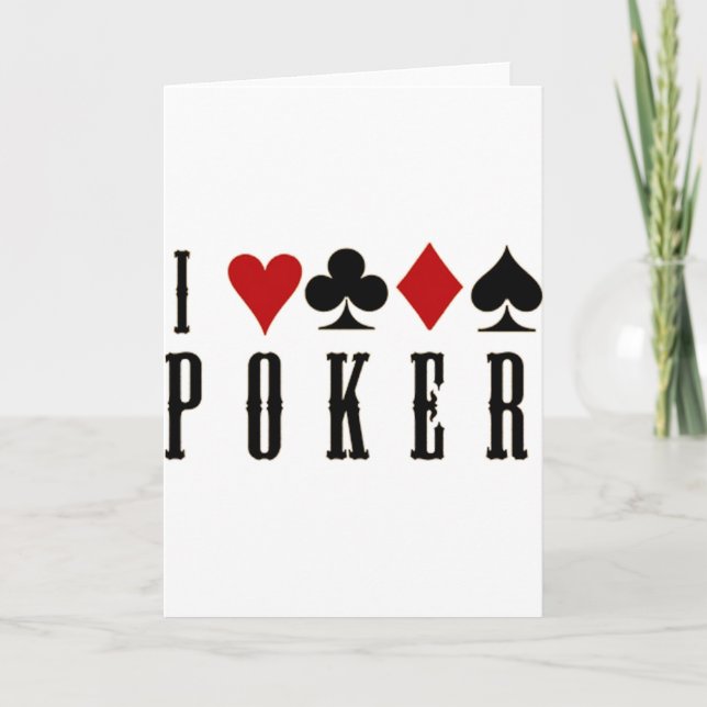 poker holiday card (Front)