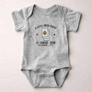 Poker Infant - Little Poker Player Is Coming Soon Baby Bodysuit