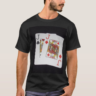 Poker,_Jacks,_Pockets,_Pair,_Mens_Black_T-shirt. T-Shirt