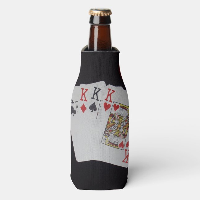 Poker, Kings Quads, Stubby Holder (Bottle Front)