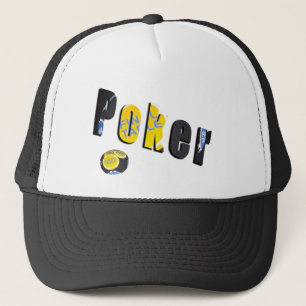 Poker Logo Made From Poker Chips, Trucker Hat