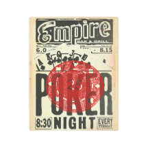 Poker Night Metal Sign