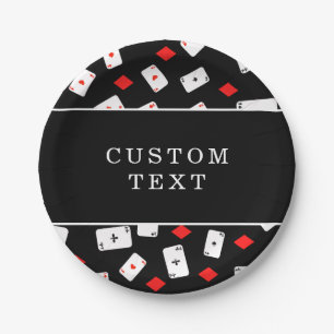 Poker Night Playing Card Party Paper Plates