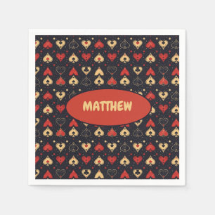 Poker Paper Napkins Playing Card Party