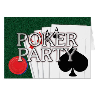 Poker Party Card