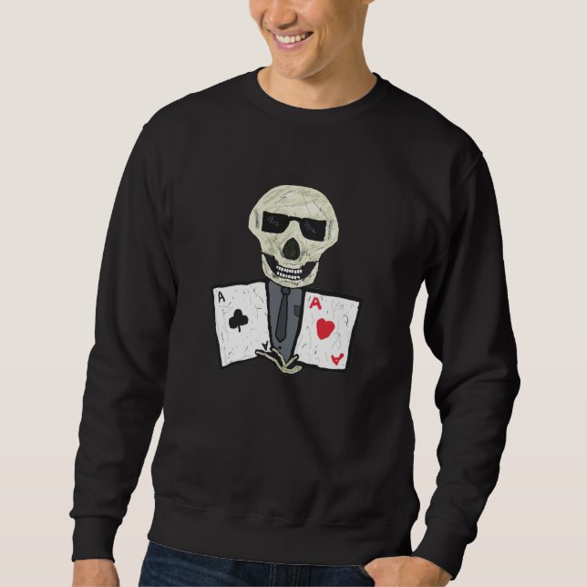 Poker Player Aces Sweatshirt (Front)