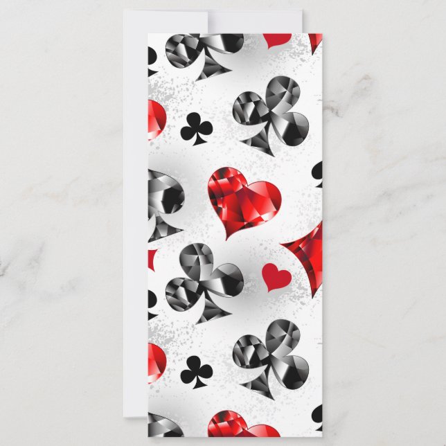 Poker Player Gambler Playing Card Suits Las Vegas (Front)