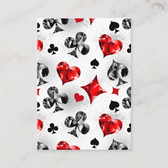 Poker Player Gambler Playing Card Suits Las Vegas (Front)