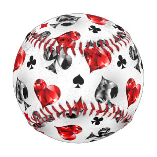 Poker Player Gambler Playing Card Suits Las Vegas Baseball