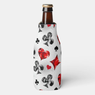 Poker Player Gambler Playing Card Suits Las Vegas Bottle Cooler