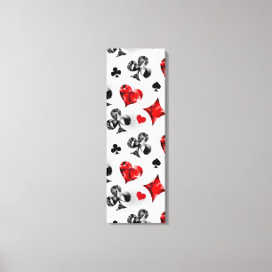 Poker Player Gambler Playing Card Suits Las Vegas Canvas Print