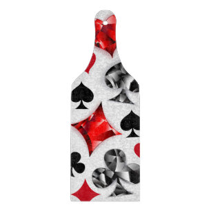 Poker Player Gambler Playing Card Suits Las Vegas Cutting Board