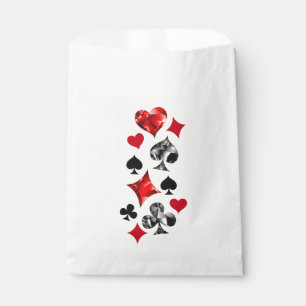 Poker Player Gambler Playing Card Suits Las Vegas Favour Bags