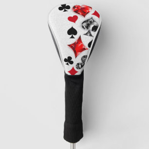 Poker Player Gambler Playing Card Suits Las Vegas Golf Head Cover