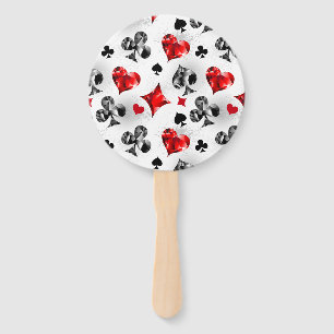 Poker Player Gambler Playing Card Suits Las Vegas Hand Fan