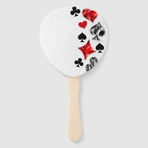 Poker Player Gambler Playing Card Suits Las Vegas Hand Fan