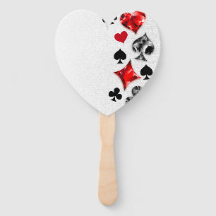 Poker Player Gambler Playing Card Suits Las Vegas Hand Fan