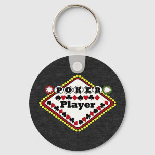 Poker Player Key Ring