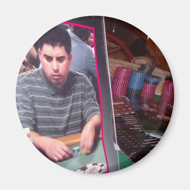 poker player magnet (Front)
