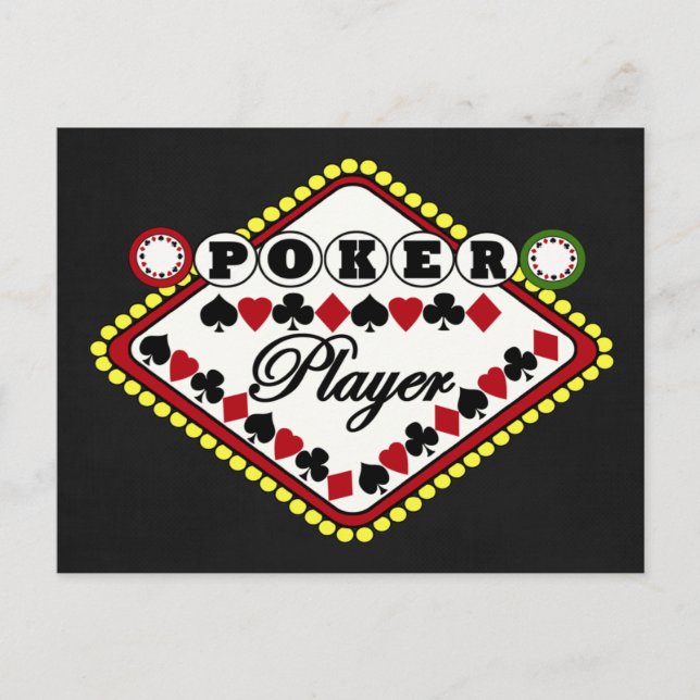 Poker player postcard (Front)