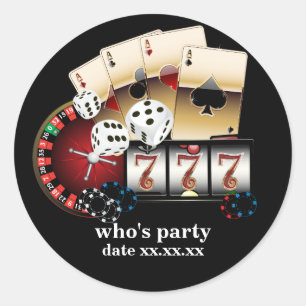Poker Playing Card, casino,   party stickers
