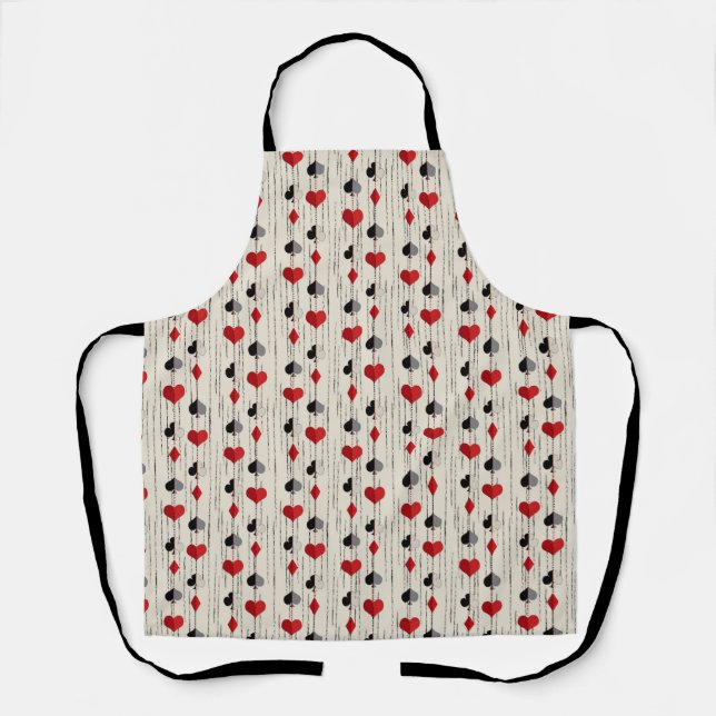 Poker Playing Card Symbols Apron (Front)