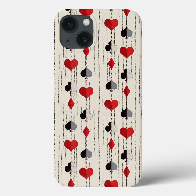 Poker Playing Card Symbols Case-Mate iPhone Case (Back)