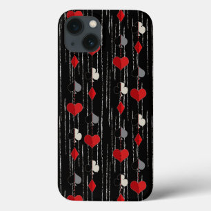 Poker playing card symbols. iPhone 13 case