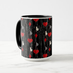 Poker playing card symbols. mug