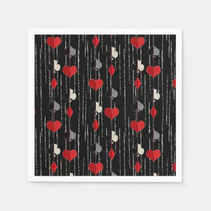 Poker playing card symbols. napkin