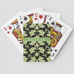Poker Playing Cards: Lilies of the Valley, Black Cards
