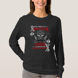 Poker Playing Truck Driver Sarcasm Spades King Tru T-Shirt
