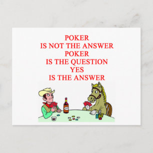 POKER POSTCARD