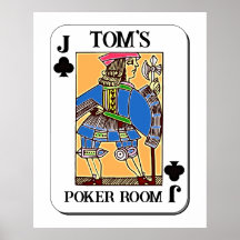 Poker Poster - Customisable - Jack of Clubs