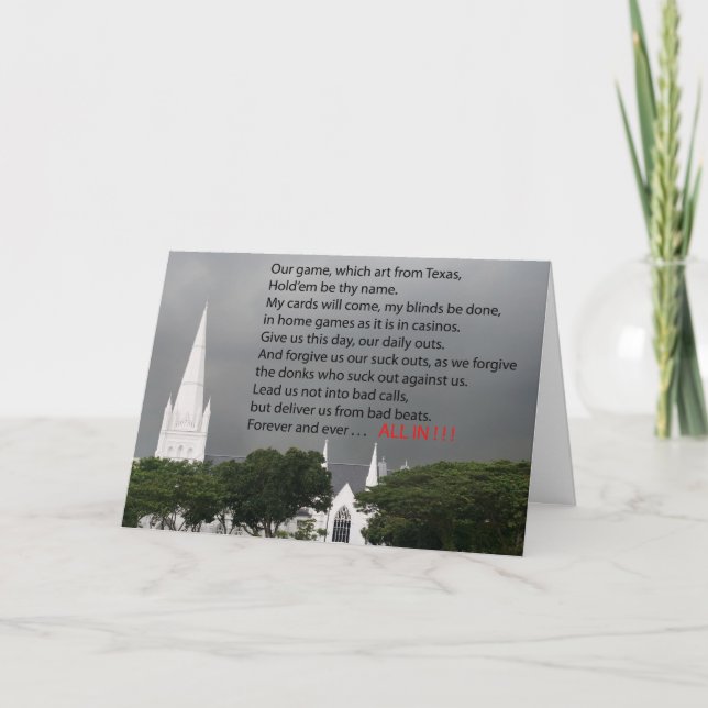 poker prayer card (Front)