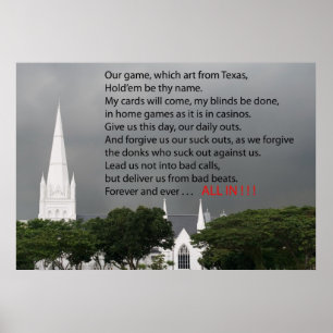 poker prayer poster