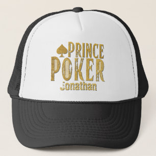 Poker prince funny personalizable  trucker hat