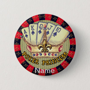 Poker Princess pin button