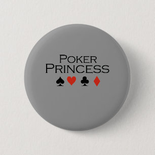 Poker Princess T-shirt 6 Cm Round Badge