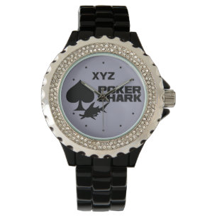 POKER SHARK custom initials watches