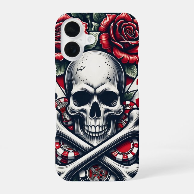 Poker Skull Phone Case (Back)