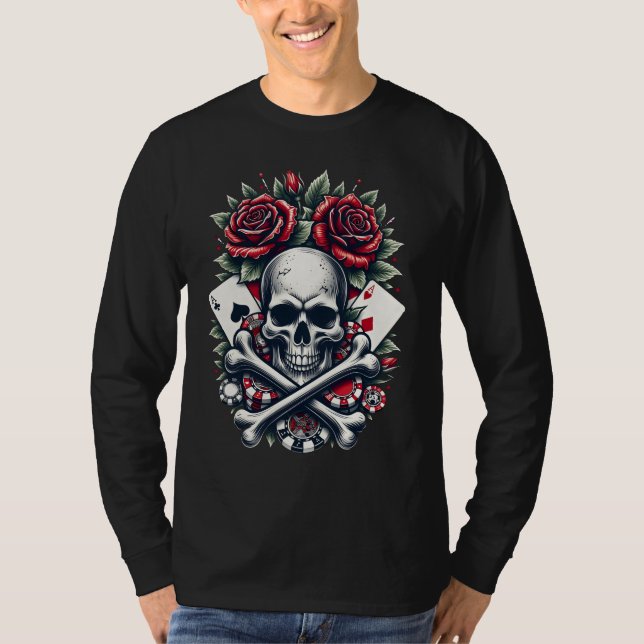 Poker Skull T-Shirt (Front)