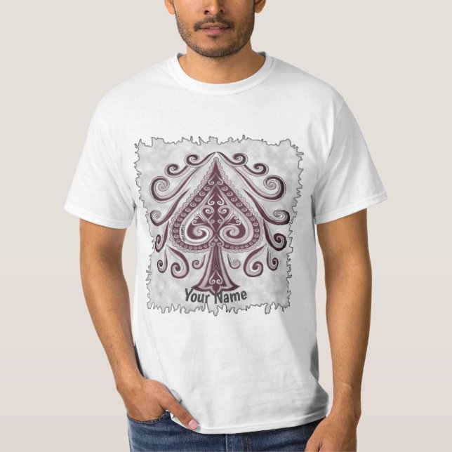 Poker Spades  T-Shirt (Front)