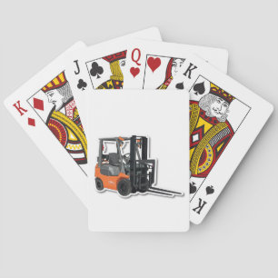 Poker-Spielkarten mit Gabelstapler-Design Playing Cards