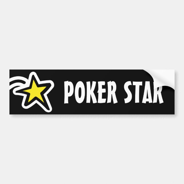 Poker Star Bumper Sticker (Front)