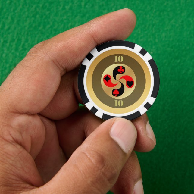 Poker suits chips (Hand)