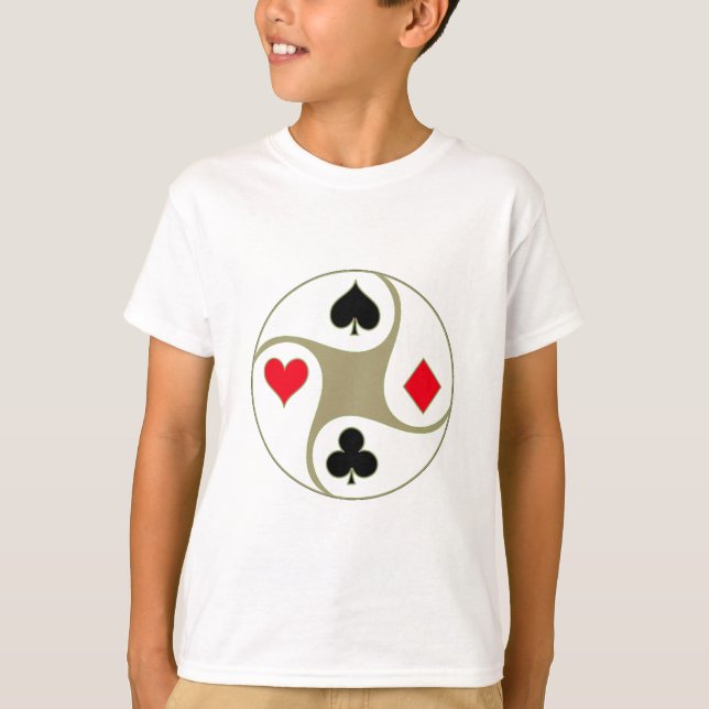 Poker Suits Youth T-Shirt (Front)