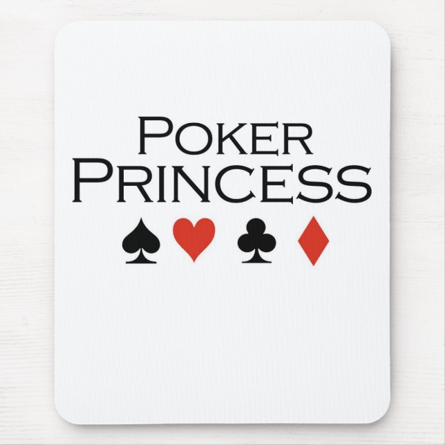 Poker T-shirts: "Poker Princess" Mouse Pad (Front)