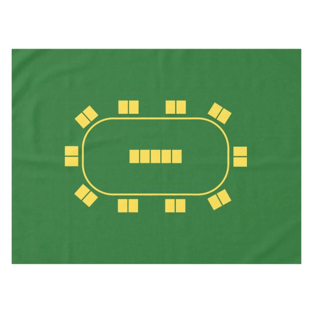 Poker Tabletop Tablecloth (Front (Horizontal))