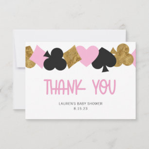 Poker Thank You Card